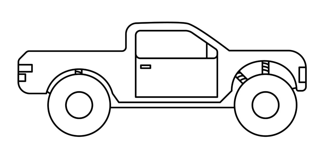 How to draw the trophy truck